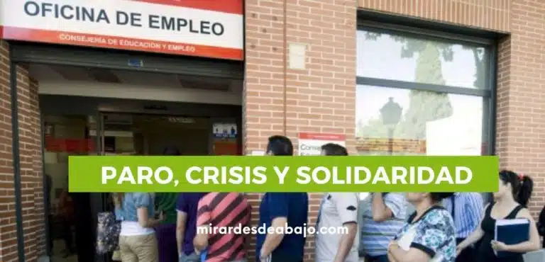 Paro: Solidaridad frente a irresponsabilidad Dicen las estadísticas que el paro es el primer problema de nuestro país. Pero, quizás, la primera virtud de la gente sea la SOLIDARIDAD ante tanta gente sin trabajo por las sucesivas crisis que estamos viviendo. Dentro del artículo te cuento a qué me refiero. Imagen cola del paro