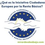 Imagen con logo sobre la Logo Iniciativa Ciudadana Europea por la Renta Básica.