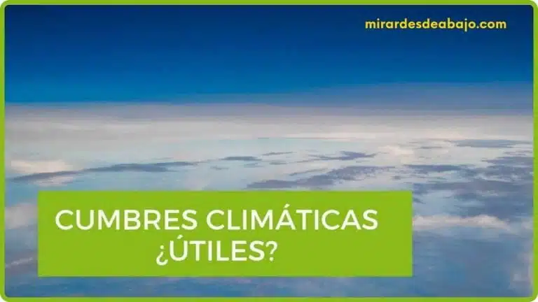 Imagen sobre si las cumbres del clima son útiles o no