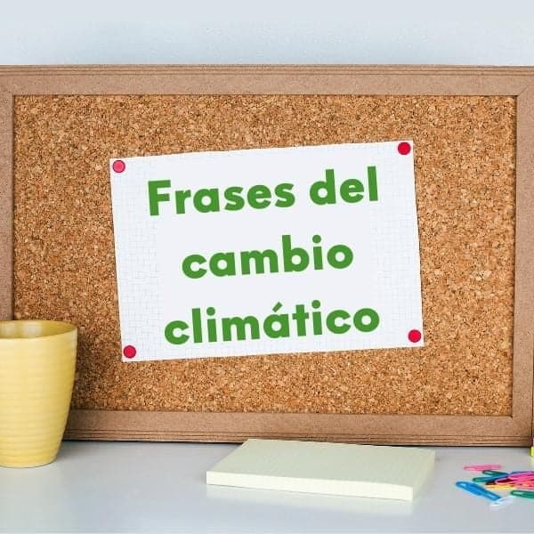 Frases del cambio climatico